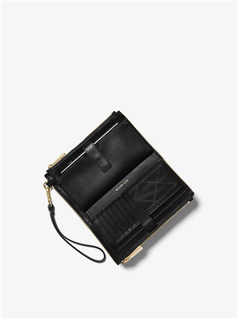 michael kors adele framed leather smartphone wallet|Michael Kors Wallet phone holder.